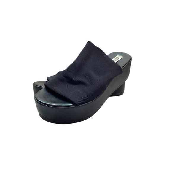 90s Steve Madden Stretch Sandals 90s Black Slide Sandals 2025